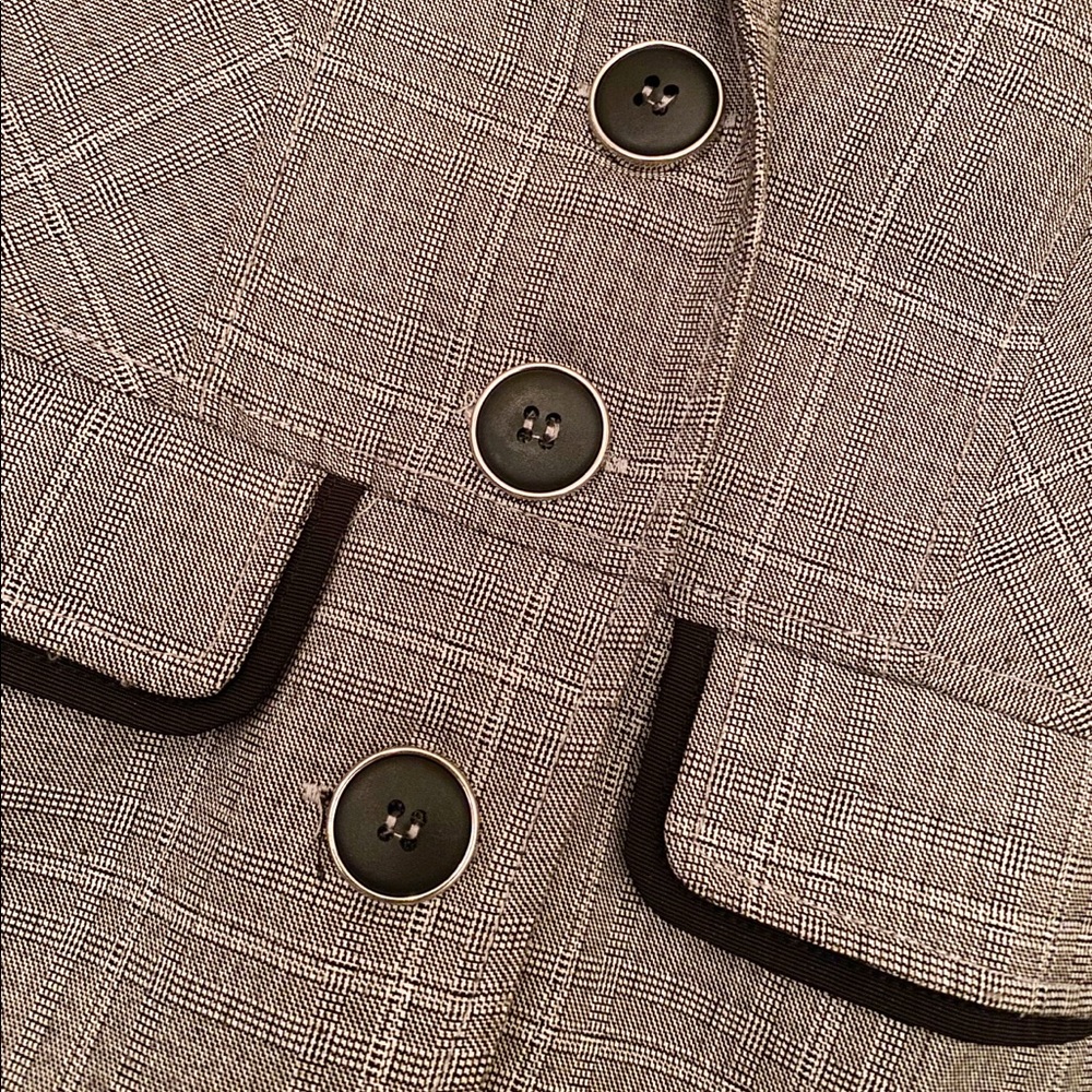 Grey Check Blazer - Picture 3 of 6